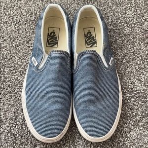 Blue striped Vans